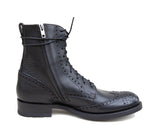 Black lace up brogue