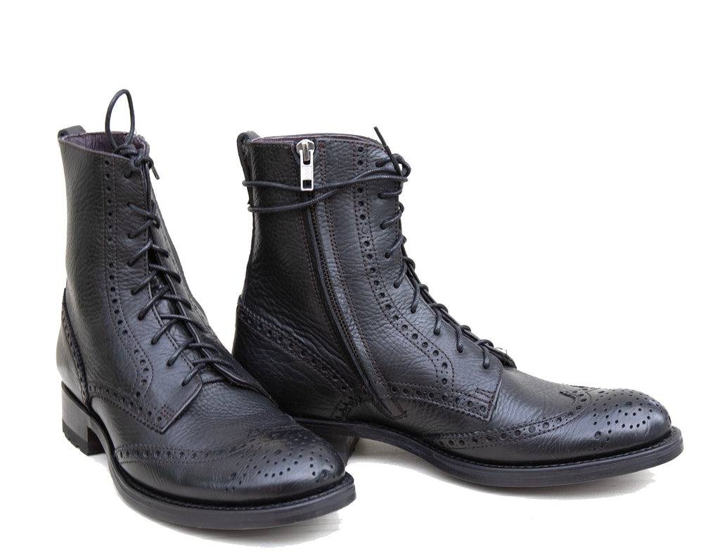 Black lace up brogue