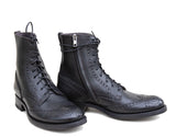 Black lace up brogue
