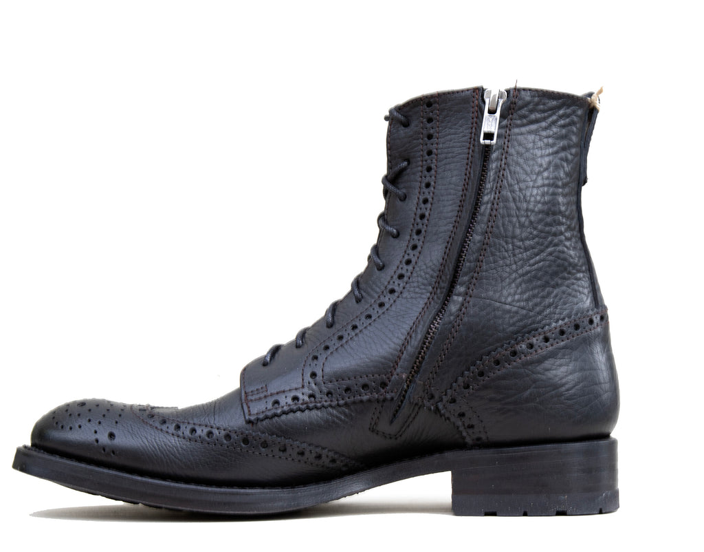 Black lace up brogue