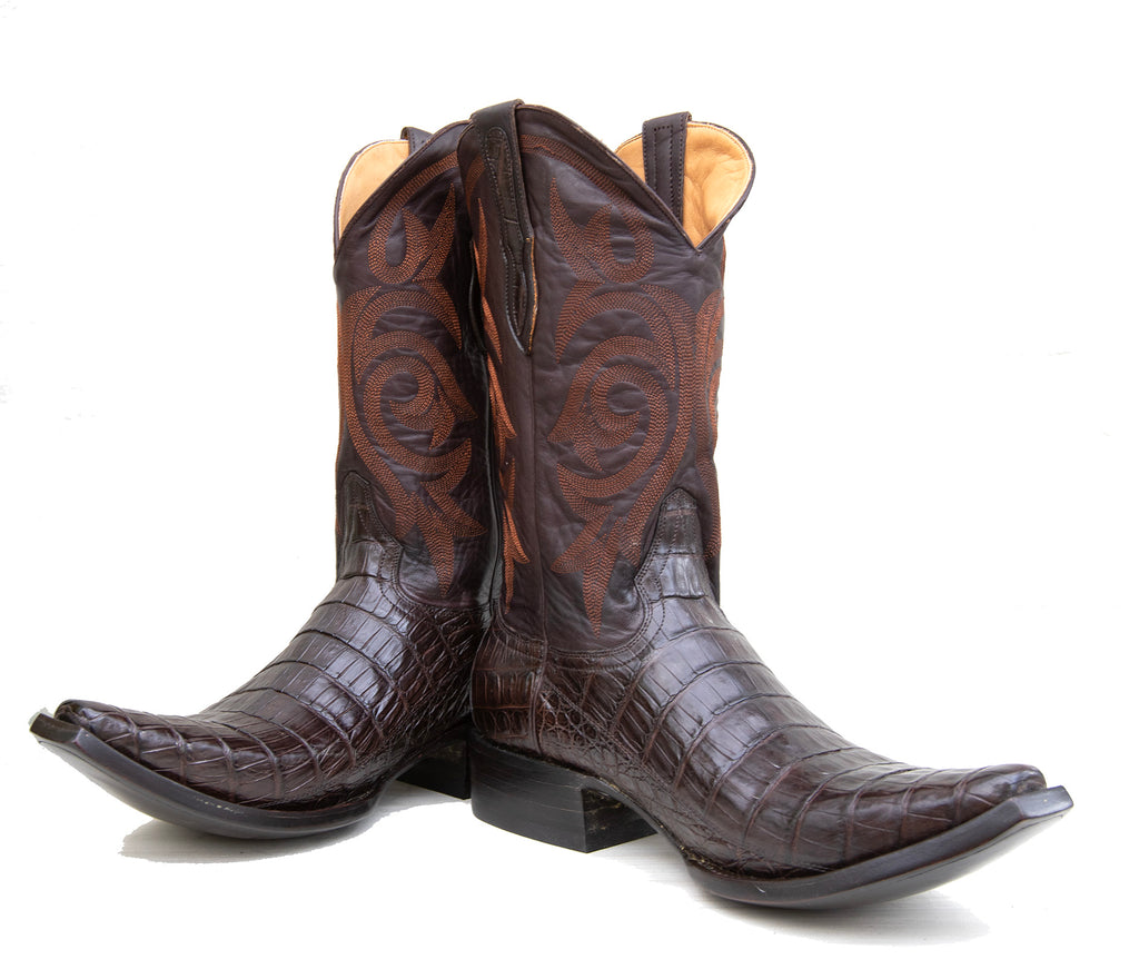 Brown Caiman boots