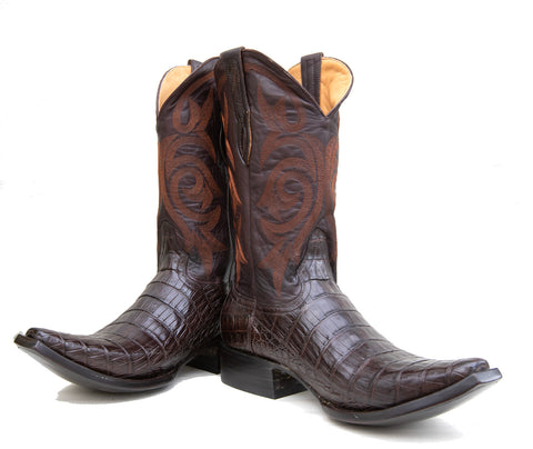 Brown Caiman boots