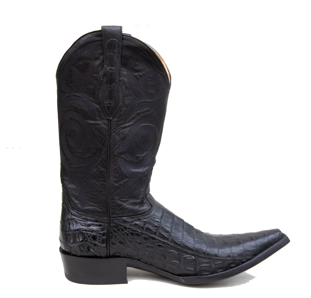 Black Caiman Boots