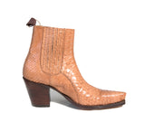 Python Tan Ankle Boot