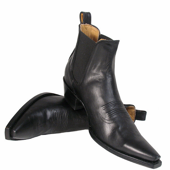 Mens T4 Black Ankle Boot R Soles