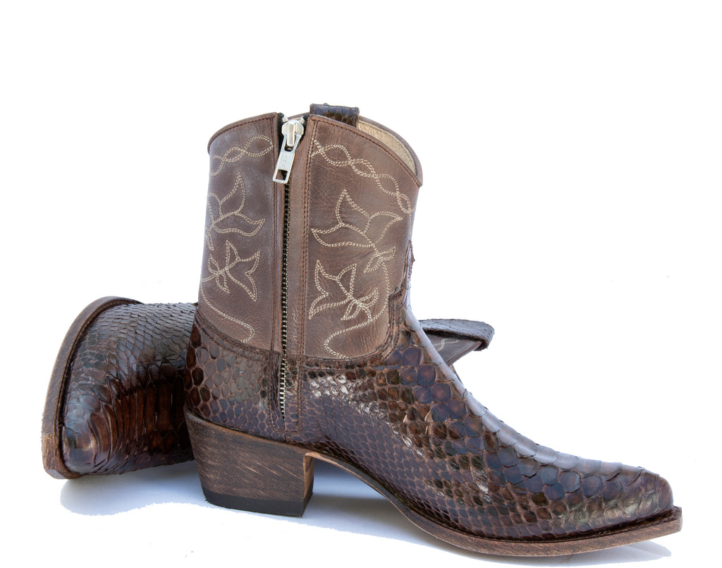 Brown Python Short Boot