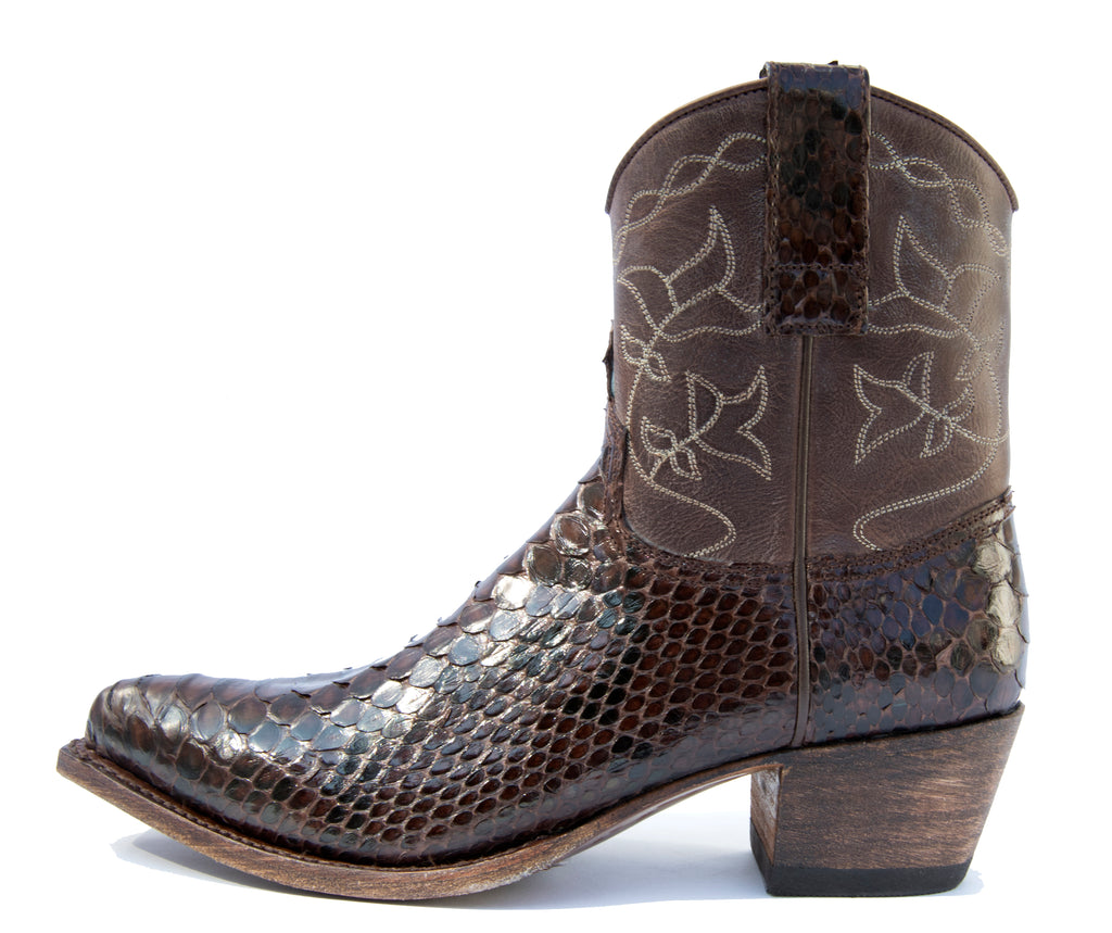 Brown Python Short Boot