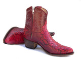 Red Python Short Boot