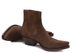 Brown Suede Ankle Boot