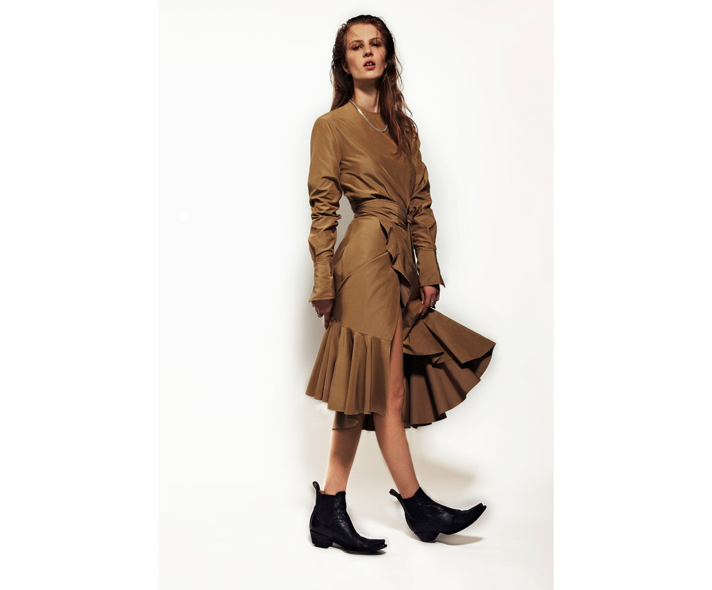 T4 Black ankle low heel