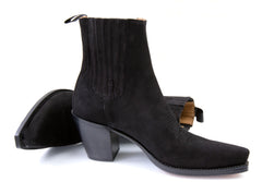 Virgi Black Suede Ankle Boot