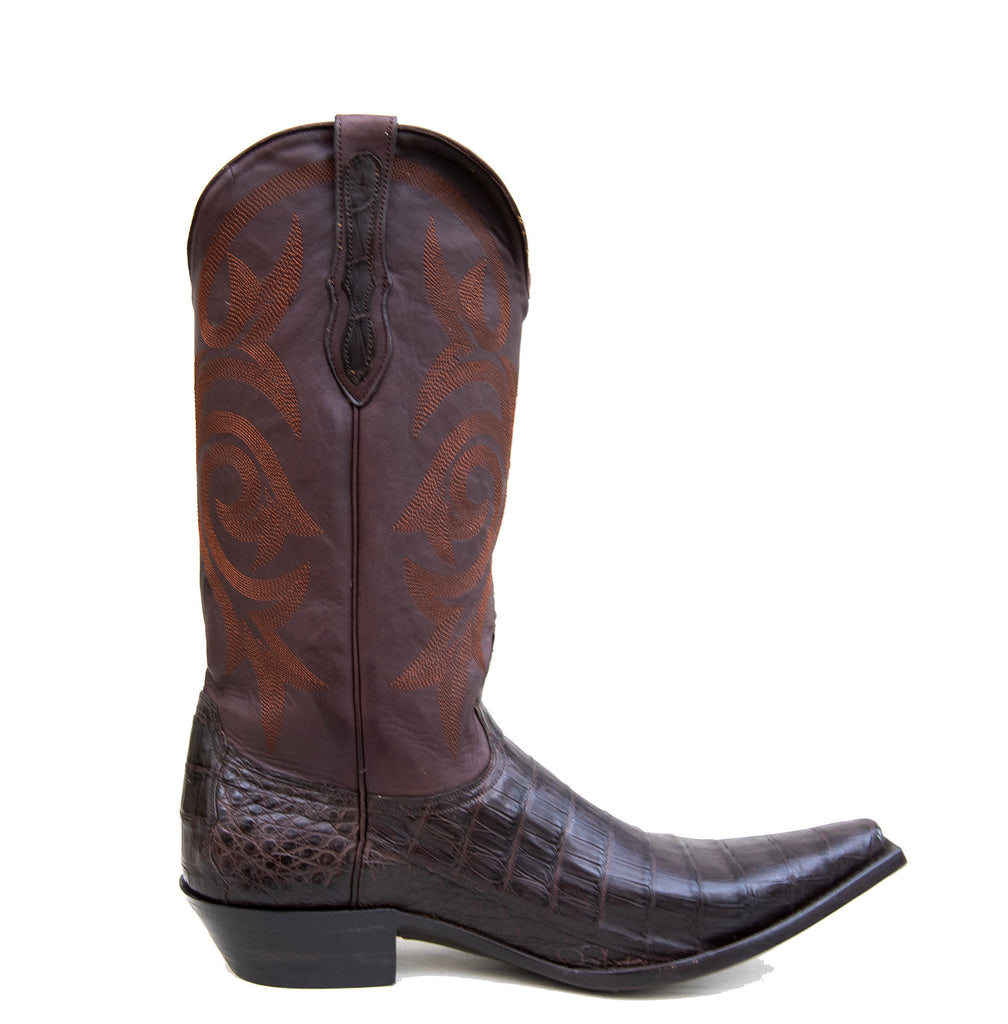 Brown Caiman boots 2