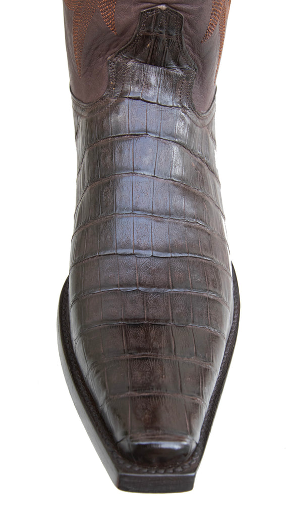 Brown Caiman boots 2