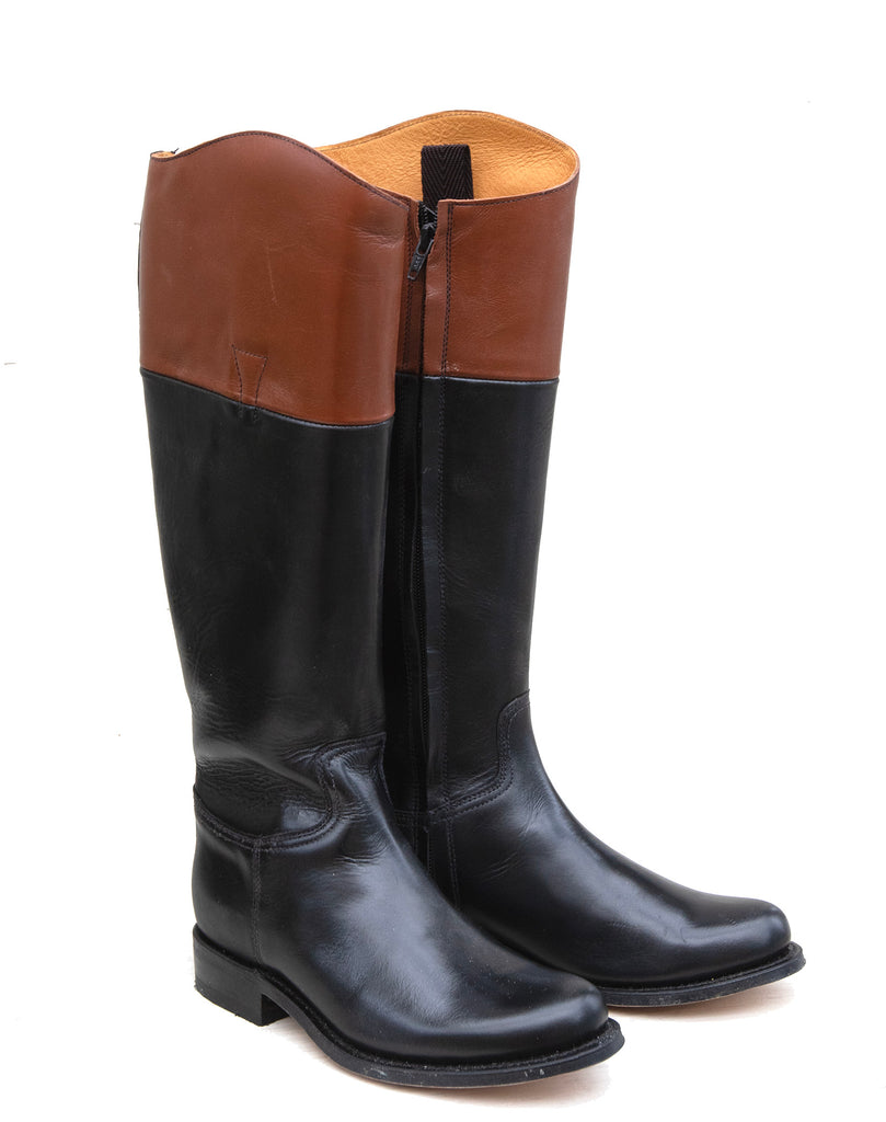 Black and Tan Riding Boot