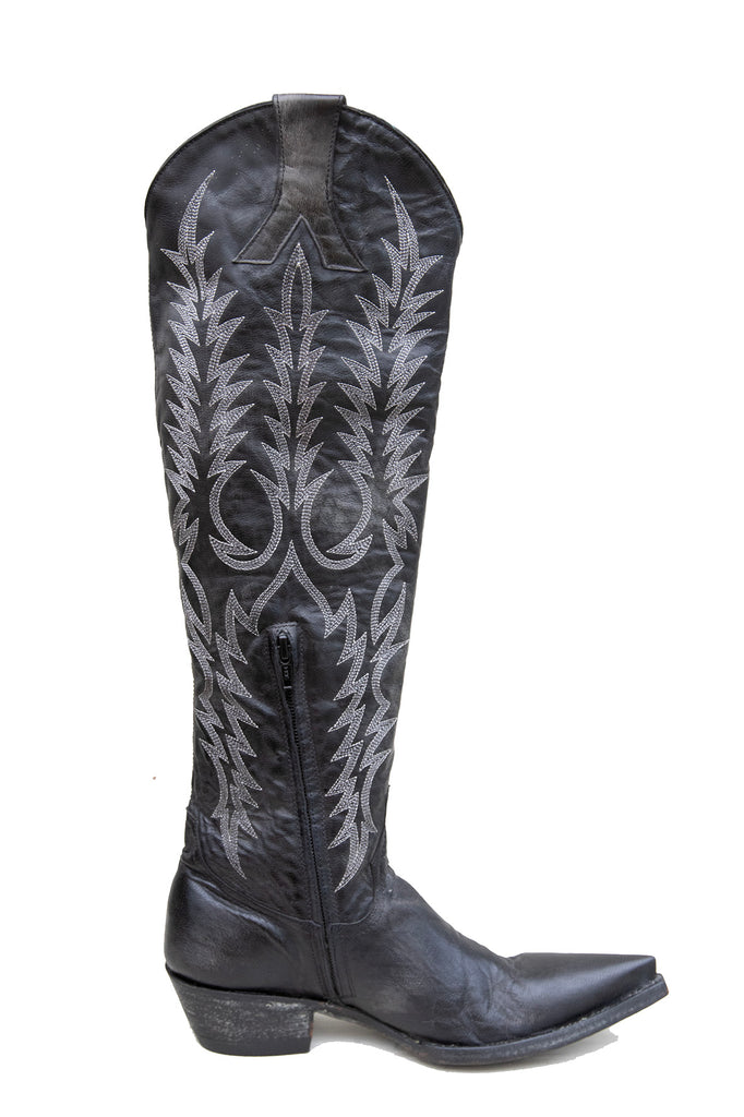 Tall Black Cowgirl Boots