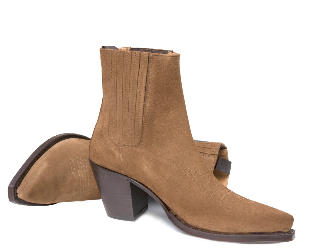 Virgi Tobacco Suede Ankle Boot